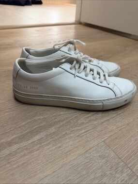 Common Projects White Leather Low-Top Sneakers